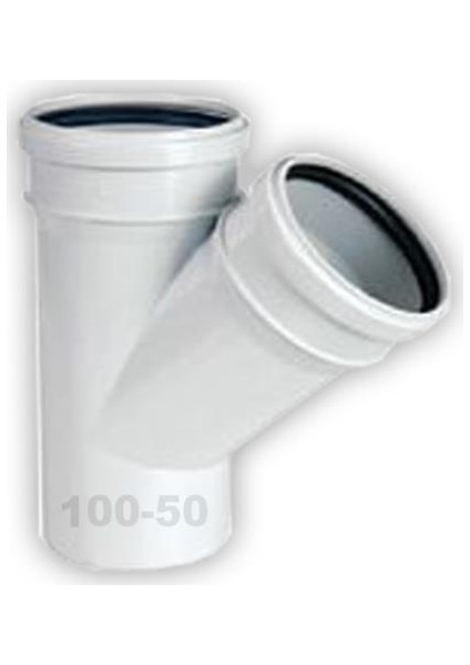 110*50 Pvc Çatal 45 Derece