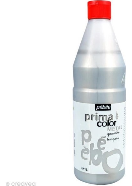 Primacolor Metalik Guaj Boya 1 Litre Gümüş