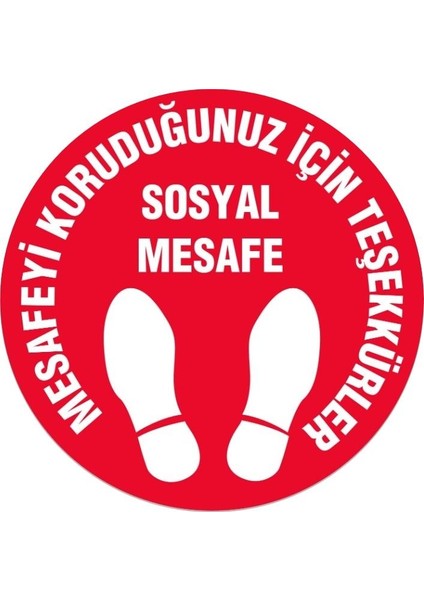 Mesafeyi Koruduğunuz Için Teşekkürler Ikaz Bandı