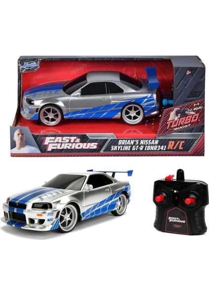 Jada Hızlı ve Öfkeli Fast & Furious RC Nissan Skyline GTR 1:24 203018