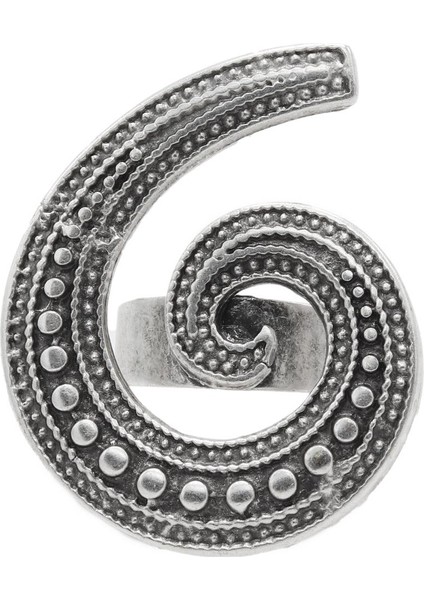 Kadın Antik Gümüş Kaplama Ayarlanabilir Yaşam Döngüsü Yüzük fırsatları