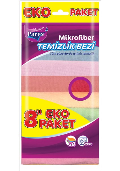 Mikrofiber Bez 8'li Ekonomik Paket fiyatları
