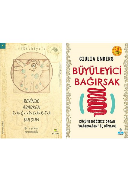 Beyinde Ararken Bağırsakta Buldum - Büyüleyici Bağırsak / 2 Kitap Takım