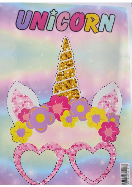 Unicorn Boyama Kitabı Maske ve Stickerlı