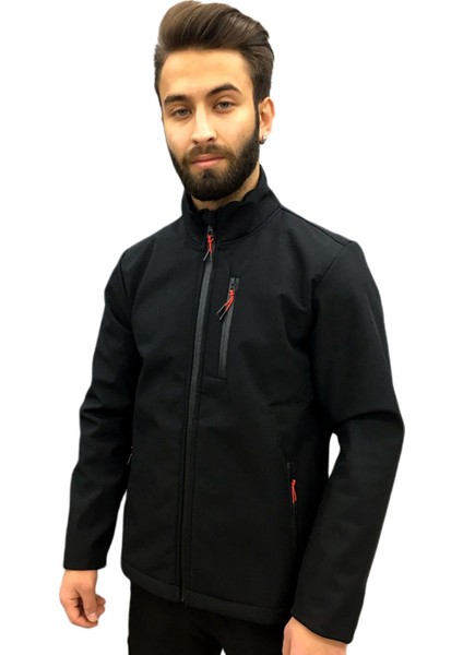 Exuma erkek Siyah Softshell Mont 2011069-010