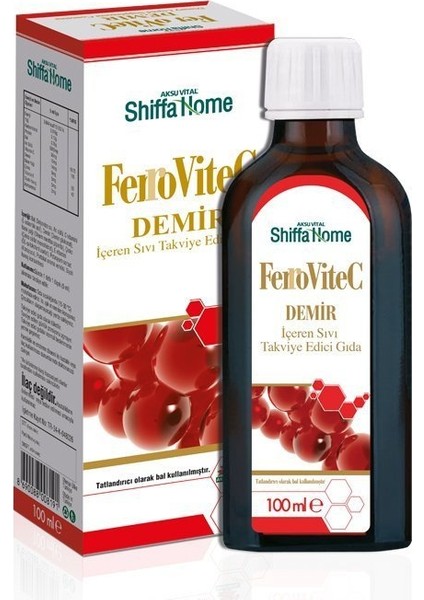Shiffa Home Ferrovitec Demir Içeren Şurup 100 ml