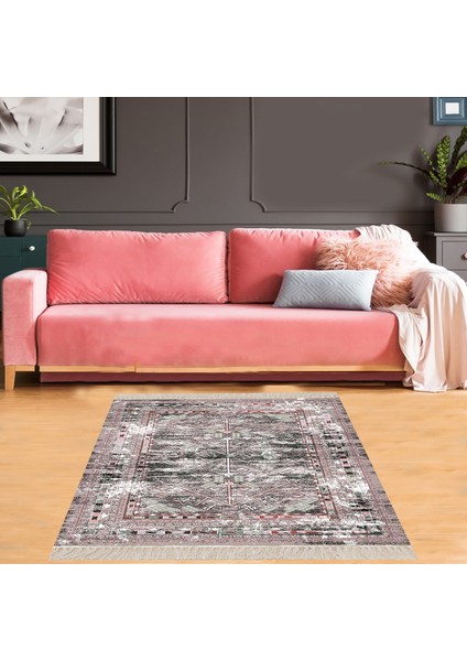 Osmanlı Motifler Desenli Dijital Baskı Yıkanabilir Modern Salon Halısı ve Yolluk