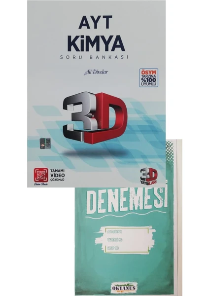 3D Yayınları AYT Kimya Soru Bankası - Okyanus Yayınları TYT Deneme