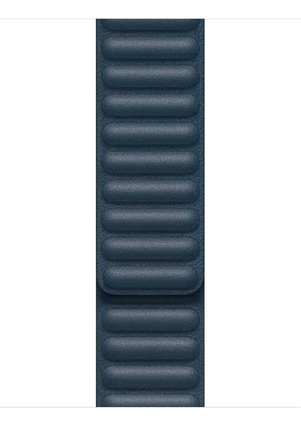 Apple Watch Uyumlu 6 40 mm Kordon Deri Mıknatıslı Gizli Mıknatıslı Lacivert