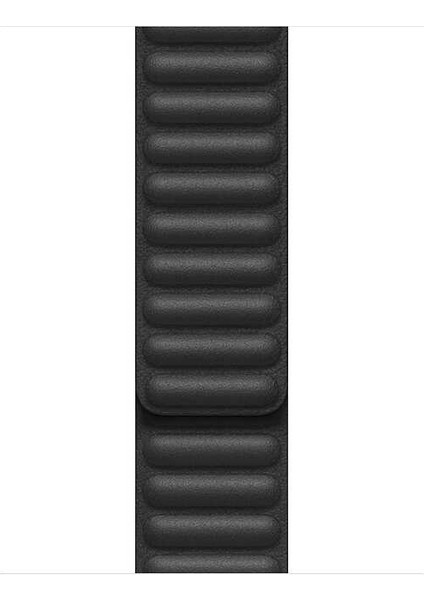 Apple Watch Uyumlu 6 40 mm Kordon Deri Mıknatıslı Gizli Mıknatıslı Siyah