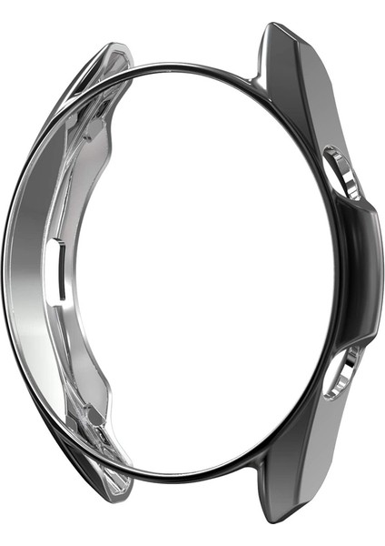 Samsung Galaxy Watch 3 41 mm Kordon Önü Arkası Renkli Silikon Siyah