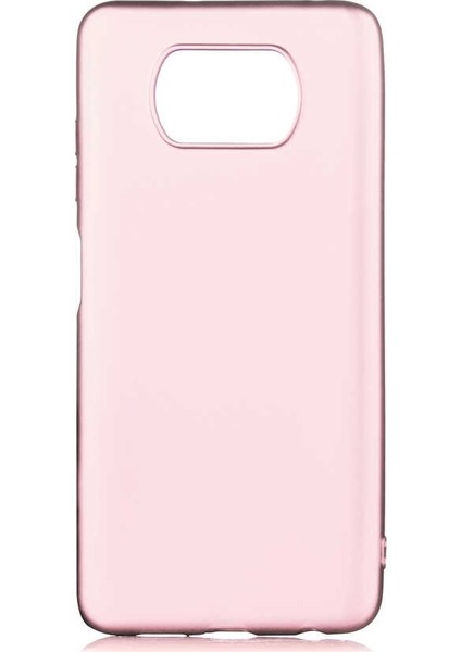 Xiaomi Poco X3 Nfc Kılıf Premier Silikon Esnek Koruma+Full Kapatan Ekran Bronz