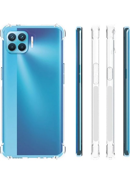 Oppo Reno 4 Lite Kılıf Antishock Sert Kapak+Nano Glass+Kalem Şeffaf fiyatları