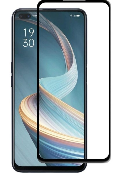 Oppo Reno 4 Lite Full Kapatan Fiber Nano Ekran Koruma Siyah