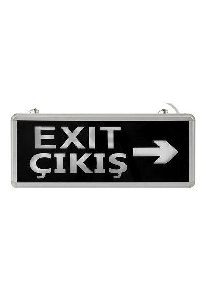 LED Işıklı Acil Çıkış Exıt Armatürü Yönlendirme Tabelası