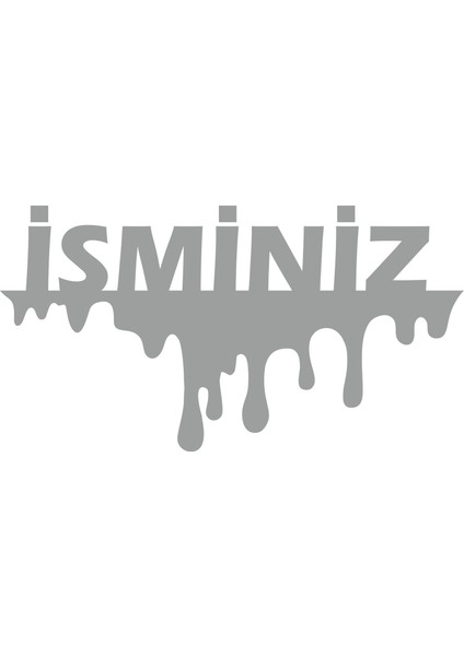 Kişiye Özel Kan Damlayan Isim Yazı Sticker 00609