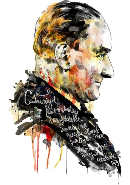 Atatürk Büyük Türk Türkiye Başbuğ Sticker 00625
