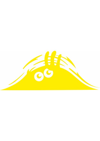 Bagajdan Bakan Gölge Göz Gözler Sticker 00656