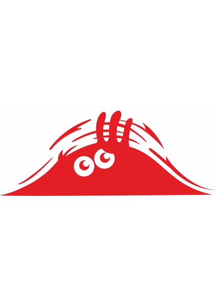 Bagajdan Bakan Gölge Göz Gözler Sticker 00656