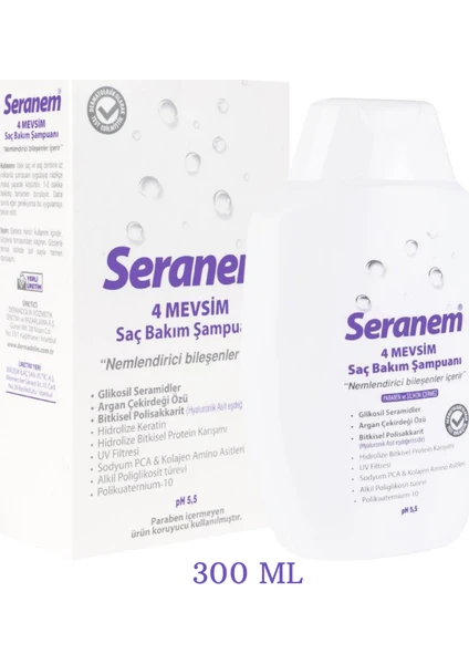 Nemlendirici Keratin Mevsim Saç Bakım Şampuanı 300 ml