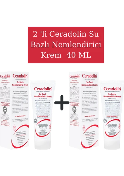 Su Bazlı Nemlendirici Krem 40 ml x 2