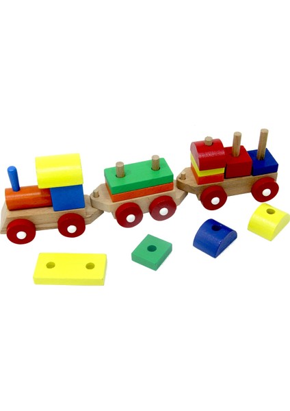 Playwood Eğitici Ahşap Bultak Tren