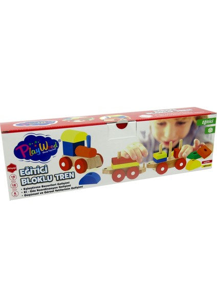 Playwood Eğitici Ahşap Bultak Tren