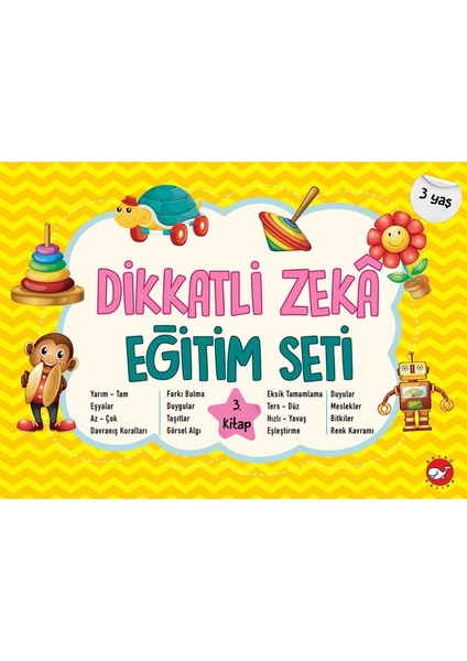 Dikkatli Zekâ Eğitim Seti 3. Kitap- 3 Yaş - Neşe Duran