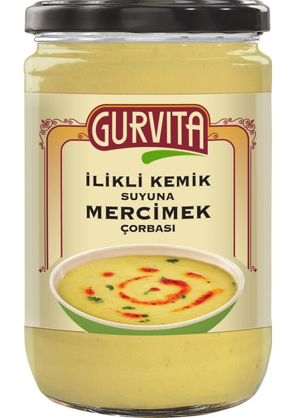 Ilikli Kemik Suyuna Mercimek Çorbası 660 ml