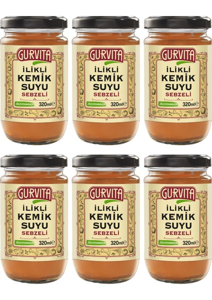 Ilikli Kemik Suyu Sebzeli 320 ml 6' Lı