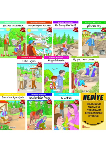 Okumayı Sevdiren 10'lu Öykü Kitap Seti + Değerlendirme Soru Kitapçığı
