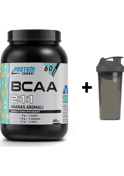 Bcaa 2:1:1 480 Gram 60 Servis - Shaker