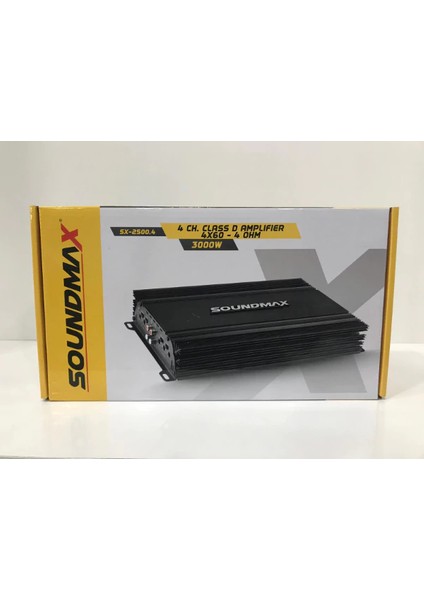 SX-2500.4-3000W-4X60W Rms  4 Kanal Yeni Seri Anfi