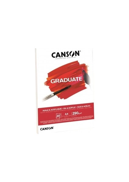 Çizim Bloğu Graduate Yağlı Boya ve Akrilik 20 Sayfa A4 290 gr
