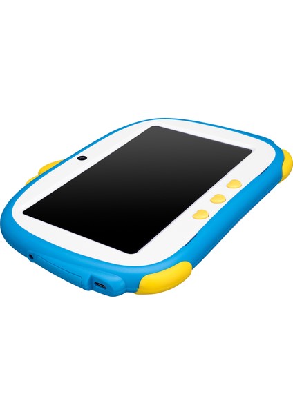 HAPPY KIDS Penguen EW-2022 Wifi+BT Çift Kamera Mavi 7 LCD Ekran 2GB A100 Quard Core 16GB And.10 OS Tablet PC