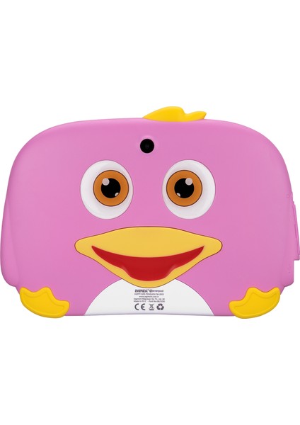 HAPPY KIDS Penguen EW-2022 Wifi+BT Çift Kamera Pembe 7 LCD Ekran 2GB A100 Quard Core 16GB And.10 OS Tablet PC