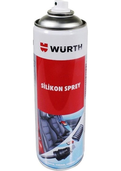 3 Adet Würth Silikon Sprey 500 ml Plastik Sesi Keser Made In Germany