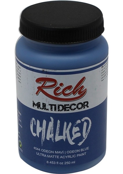 Multi Decor Chalked Akrilik Boya 250 cc Odeon Mavi