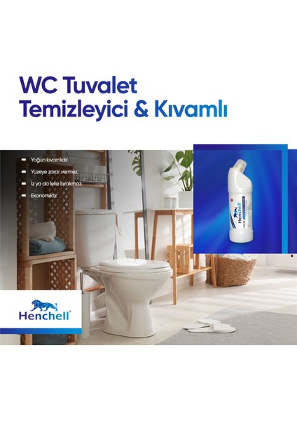 Wc Tuvalet Temizleyici - Kıvamlı 3 Lü 1 kg
