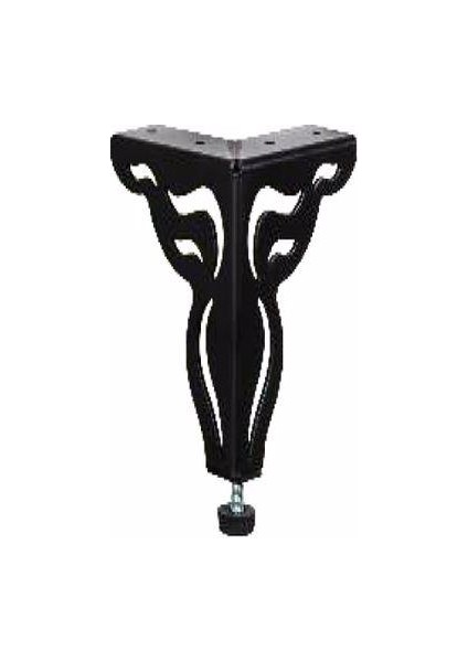 Lazer Metal Lükens Ayak Mat Siyah 10 cm