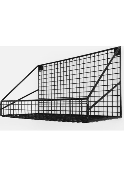 Dekoratif Metal Duvar Organizer Rafı