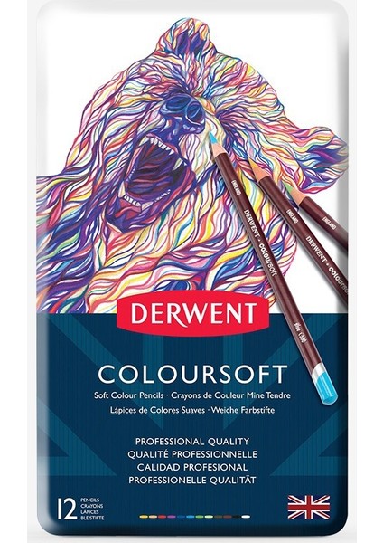 : Coloursoft : Kuru Boya Kalem Seti : 12 Renk Metal Kutu fiyatları