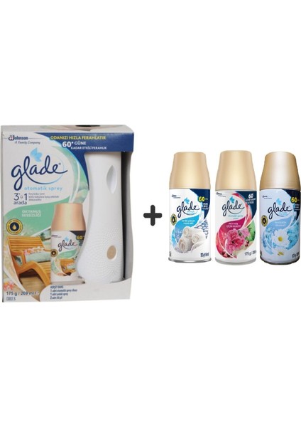 Otomatik Sprey x Okyanus Sessizliği x Temiz Çarşaf Ferahlığı x Meyve Çiçek Buketi x Temizliğin Ferahlığı 3 x 269 ml