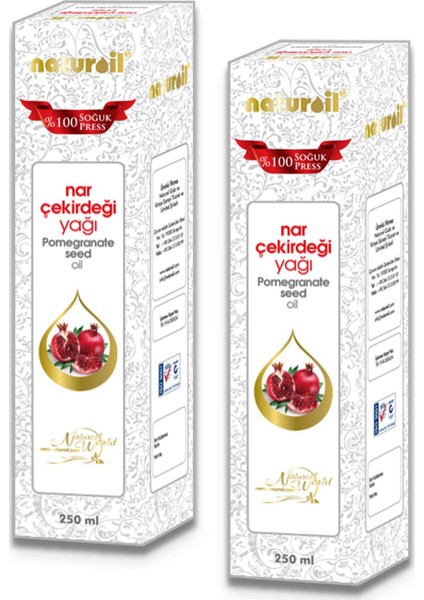 Nar Çekirdeği Yağı (Soğuk Pres) 250 ml x 2'li