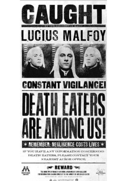 Harry Potter Duvar Posteri Lucius Malfoy 50X70 cm