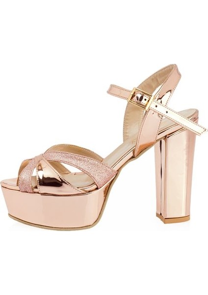 Kent Shop Rose Ayna 12 cm Platform Kadın Abiye Ayakkabı