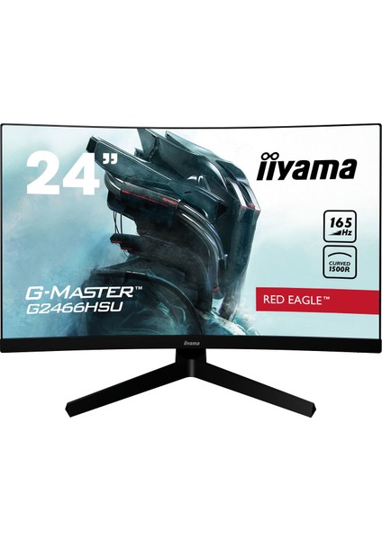 G-Master Red Eagle  24" 1ms HDMI + Displayport Full Hd 165Hz Freesync Premium Curved Oyuncu Monitörü G2466HSU-B1