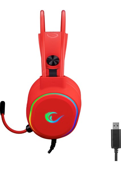 ROGUE USB 7.1 Surround RGB Işık Efektli Gaming Oyuncu Mikrofonlu Kulaklık