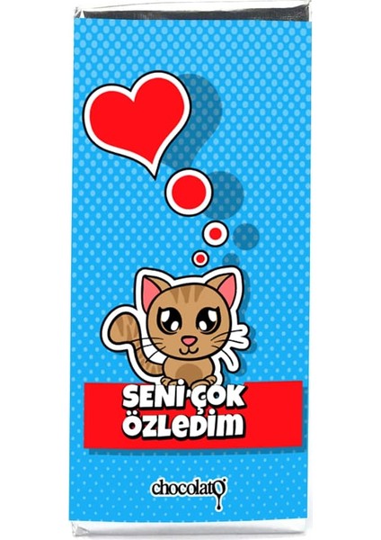 Seni Çok Özledim 100 gr Sütlü Tablet Çikolata