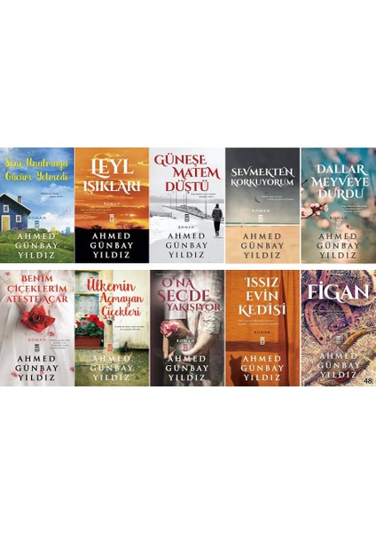 Seni Unutmaya Gücüm Yetmedi- Figan- Sevmekten Korkuyorum -Ahmed Günbay Yıldız - 10 Kitap Set